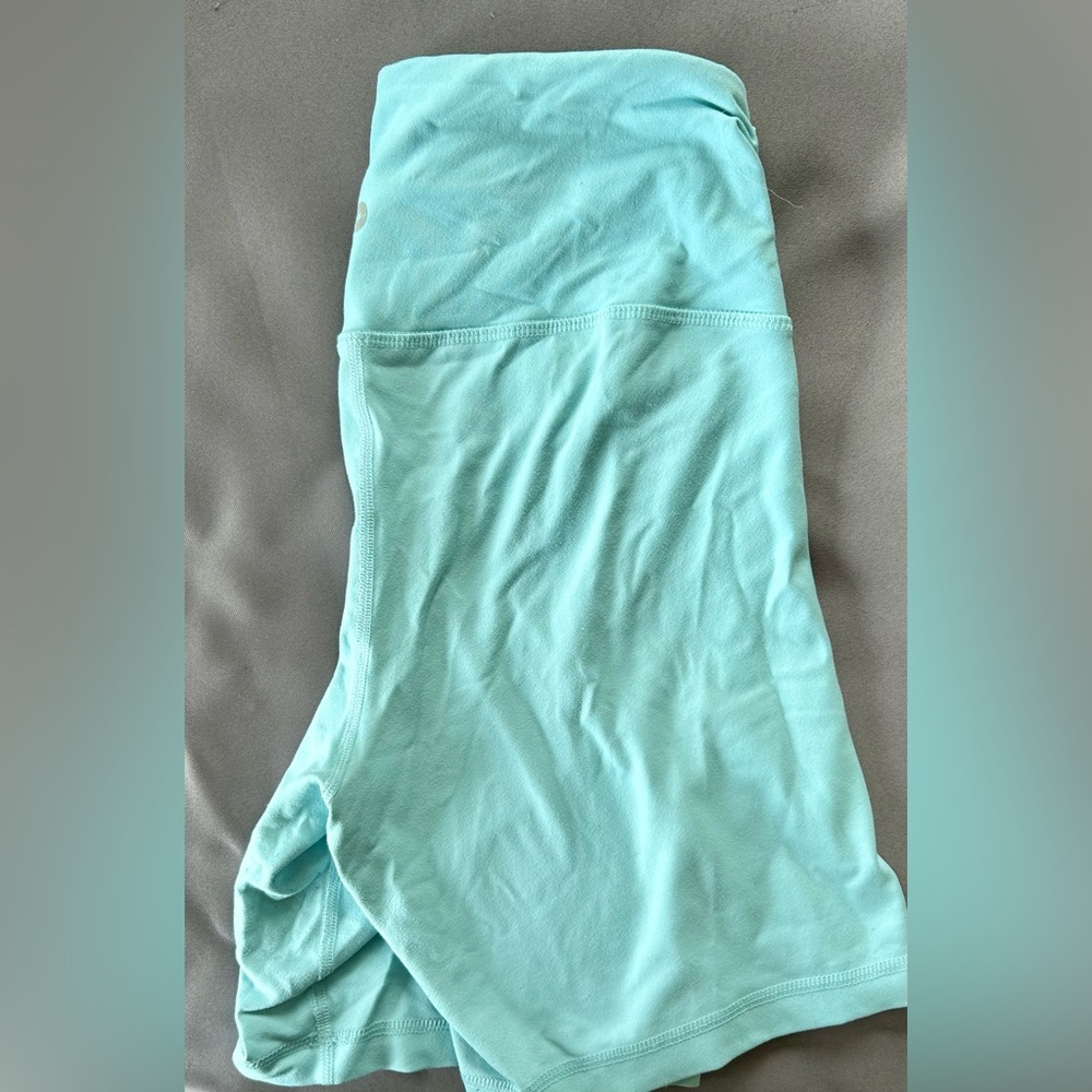 Women’s turquoise biker shorts